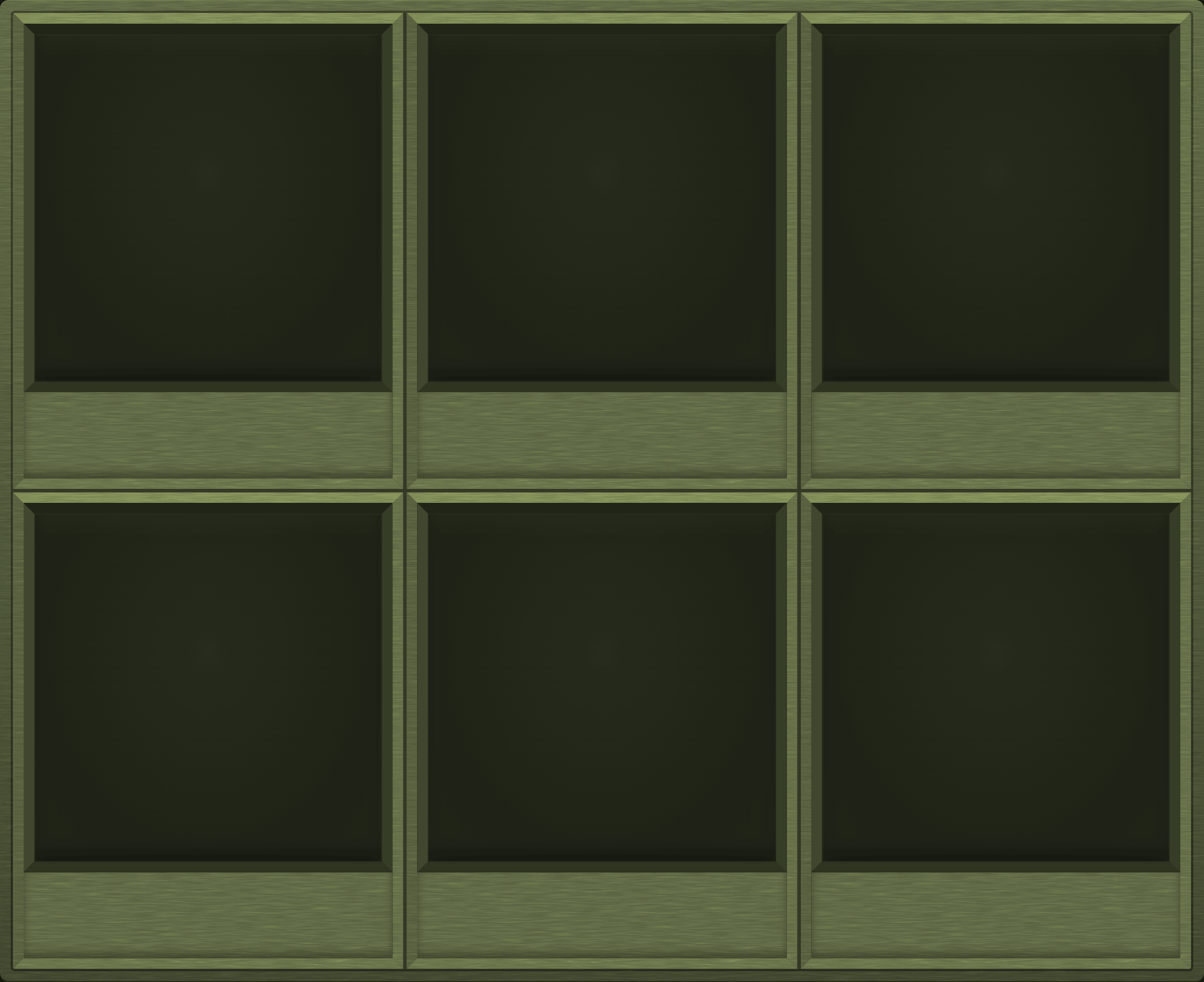 Sun-Faded Olive Display Case (2x3)